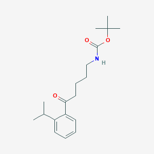 tert-Butyl N-{5-oxo-5-[2-(propan-2-yl)phenyl]pentyl}carbamate