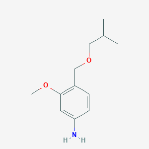 3-Methoxy-4-[(2-methylpropoxy)methyl]aniline