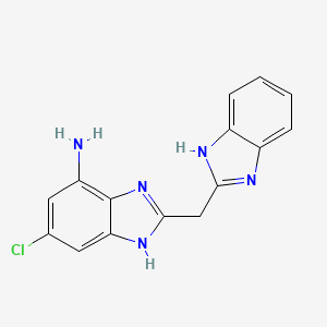 2-[(1H-1,3-Benzodiazol-2-yl)methyl]-5-chloro-1H-1,3-benzodiazol-7-amine