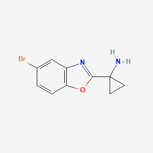 1-(5-Bromo-1,3-benzoxazol-2-yl)cyclopropan-1-amine