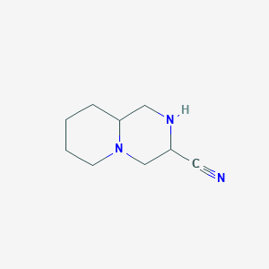 Octahydro-1H-pyrido[1,2-a]piperazine-3-carbonitrile