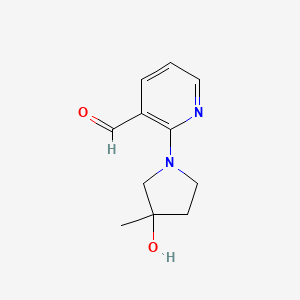 2-(3-Hydroxy-3-methylpyrrolidin-1-yl)pyridine-3-carbaldehyde