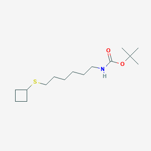 tert-Butyl N-[6-(cyclobutylsulfanyl)hexyl]carbamate