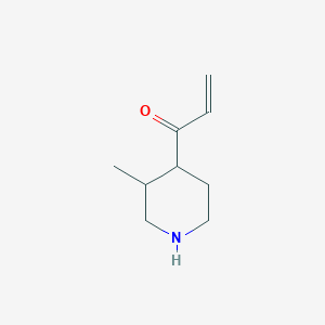 molecular formula C9H15NO B13201389 1-(3-Methylpiperidin-4-yl)prop-2-en-1-one 