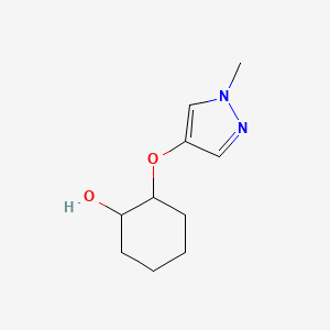 2-[(1-Methyl-1H-pyrazol-4-yl)oxy]cyclohexan-1-ol