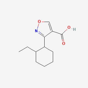 3-(2-Ethylcyclohexyl)-1,2-oxazole-4-carboxylic acid