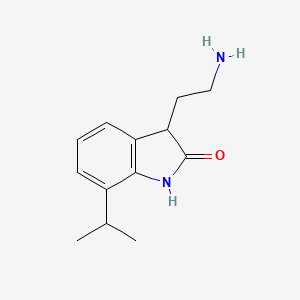 3-(2-Aminoethyl)-7-(propan-2-yl)-2,3-dihydro-1H-indol-2-one