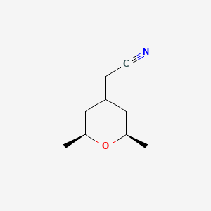 2-[(2R,6S)-2,6-Dimethyloxan-4-yl]acetonitrile