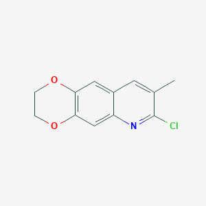 B1320169 7-Chloro-8-methyl-2,3-dihydro-[1,4]dioxino[2,3-g]quinoline CAS No. 183968-31-2