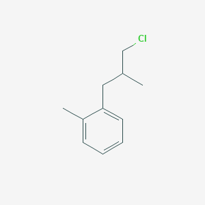 1-(3-Chloro-2-methylpropyl)-2-methylbenzene