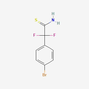 2-(4-Bromophenyl)-2,2-difluoroethanethioamide