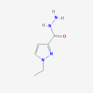 molecular formula C6H10N4O B1320205 1-乙基-1H-吡唑-3-甲酰肼 CAS No. 1006334-35-5