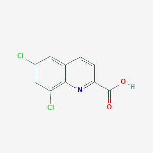 2-Quinolinecarboxylic acid, 6,8-dichloro-