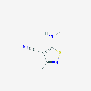 5-(Ethylamino)-3-methylisothiazole-4-carbonitrile