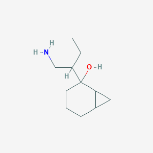 2-(1-Aminobutan-2-yl)bicyclo[4.1.0]heptan-2-ol