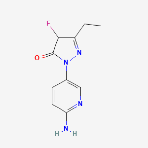 1-(6-Aminopyridin-3-yl)-3-ethyl-4-fluoro-4,5-dihydro-1H-pyrazol-5-one