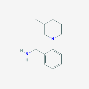 molecular formula C13H20N2 B1320238 2-(3-甲基-哌啶-1-基)-苯甲胺 CAS No. 869943-43-1