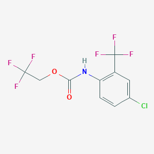 2,2,2-Trifluoroethyl (4-chloro-2-(trifluoromethyl)phenyl)carbamate