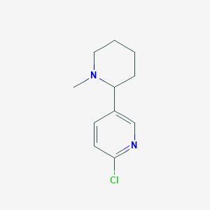 2-Chloro-5-(1-methylpiperidin-2-yl)pyridine