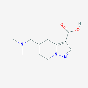 5-[(Dimethylamino)methyl]-4H,5H,6H,7H-pyrazolo[1,5-a]pyridine-3-carboxylic acid