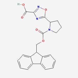 5-(1-{[(9H-fluoren-9-yl)methoxy]carbonyl}pyrrolidin-2-yl)-1,2,4-oxadiazole-3-carboxylic acid