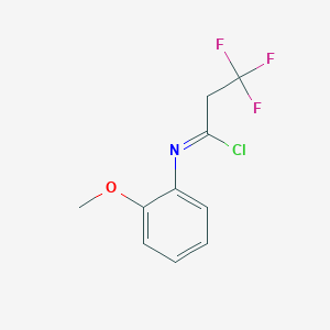 3,3,3-trifluoro-N-(2-methoxyphenyl)propanimidoyl chloride