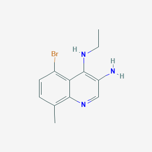 5-Bromo-N4-ethyl-8-methylquinoline-3,4-diamine