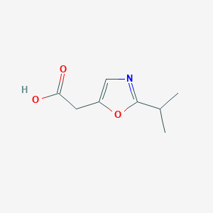 2-[2-(Propan-2-yl)-1,3-oxazol-5-yl]acetic acid