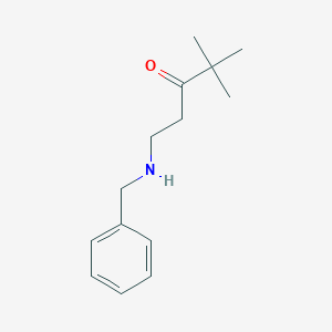 1-(Benzylamino)-4,4-dimethylpentan-3-one