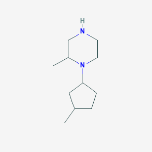 2-Methyl-1-(3-methylcyclopentyl)piperazine