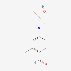 4-(3-Hydroxy-3-methylazetidin-1-yl)-2-methylbenzaldehyde