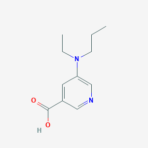 5-[Ethyl(propyl)amino]pyridine-3-carboxylic acid