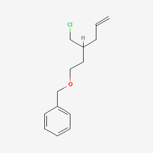 ({[3-(Chloromethyl)hex-5-en-1-yl]oxy}methyl)benzene