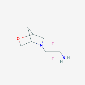 2,2-Difluoro-3-{2-oxa-5-azabicyclo[2.2.1]heptan-5-yl}propan-1-amine