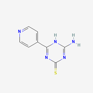 4-Amino-6-(pyridin-4-YL)-1,3,5-triazine-2-thiol