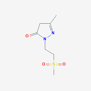 1-(2-Methanesulfonylethyl)-3-methyl-4,5-dihydro-1H-pyrazol-5-one