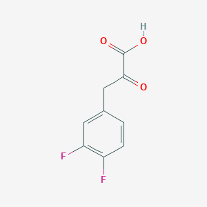 molecular formula C9H6F2O3 B13202807 3-(3,4-Difluorophenyl)-2-oxopropanoic acid 