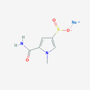 Sodium 5-carbamoyl-1-methyl-1H-pyrrole-3-sulfinate