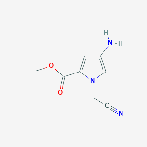 Methyl 4-amino-1-(cyanomethyl)-1H-pyrrole-2-carboxylate