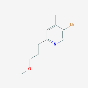 5-Bromo-2-(3-methoxypropyl)-4-methylpyridine