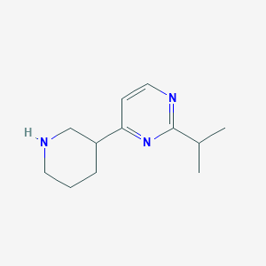 4-(Piperidin-3-yl)-2-(propan-2-yl)pyrimidine