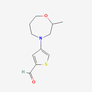 4-(2-Methyl-1,4-oxazepan-4-YL)thiophene-2-carbaldehyde