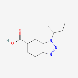 1-(Butan-2-yl)-4,5,6,7-tetrahydro-1H-1,2,3-benzotriazole-6-carboxylic acid