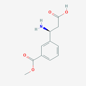 (3S)-3-Amino-3-[3-(methoxycarbonyl)phenyl]propanoic acid