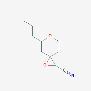 5-Propyl-1,6-dioxaspiro[2.5]octane-2-carbonitrile