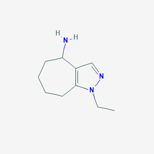 1-Ethyl-1H,4H,5H,6H,7H,8H-cyclohepta[c]pyrazol-4-amine