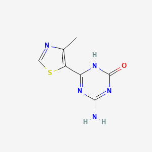 4-Amino-6-(4-methyl-1,3-thiazol-5-YL)-2,5-dihydro-1,3,5-triazin-2-one