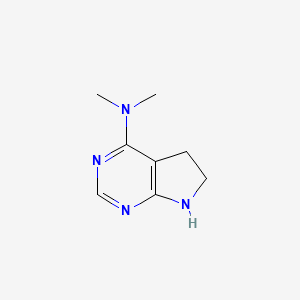 N,N-Dimethyl-5H,6H,7H-pyrrolo[2,3-d]pyrimidin-4-amine