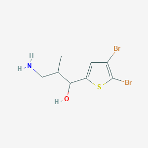 3-Amino-1-(4,5-dibromothiophen-2-yl)-2-methylpropan-1-ol