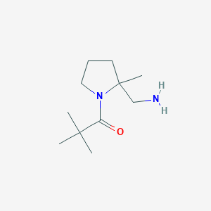 1-[2-(Aminomethyl)-2-methylpyrrolidin-1-yl]-2,2-dimethylpropan-1-one